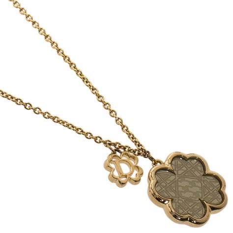 black clover necklace dior|dior necklace.